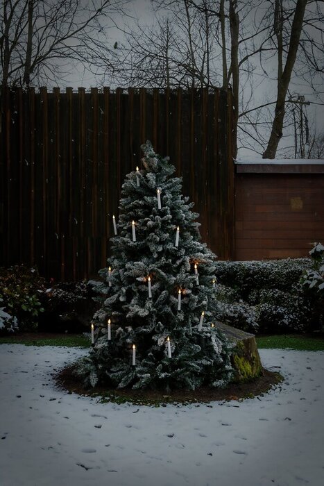 Julgransbelysning 16 LED 3D-låga Konstsmide